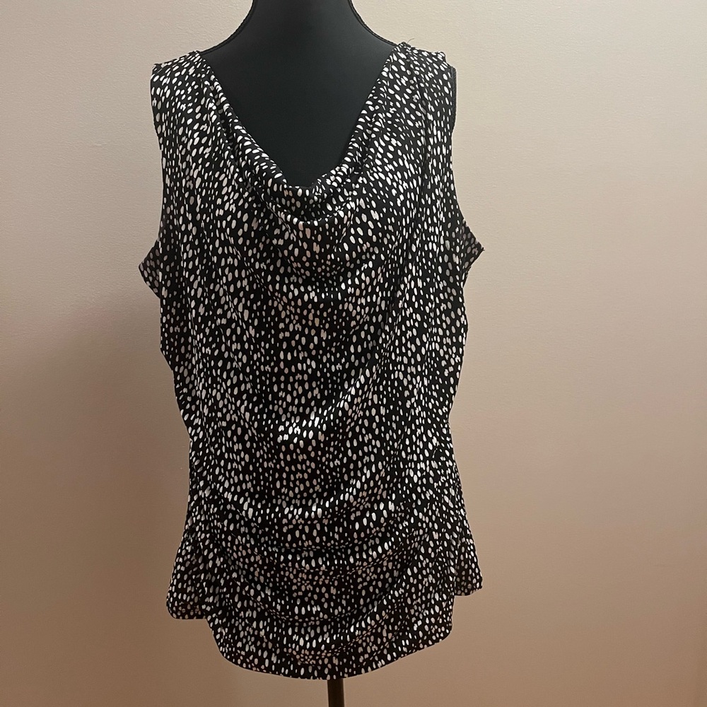 Banana Republic Monochrome Patterned Blouse XL